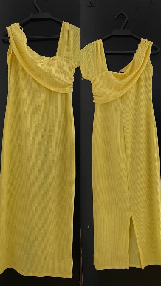 Foto de Vestido midi amarelo Blue Steel (Renner), tamanho G